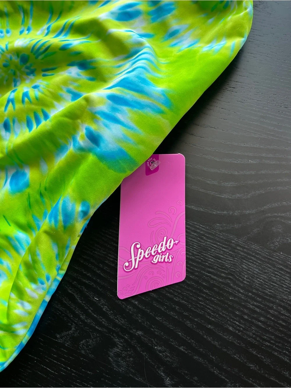 Brand New (Original $40) Speedo Girls Green Tie Dye One Piece Swimsuit Size 16
